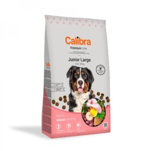 CALIBRA Premium Line Junior Large Chicken - sausas maistas šunims - 12kg