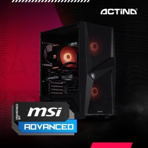 Actina 5901443421573 PC AMD Ryzen™ 5 7600X 32 GB DDR5-SDRAM 1 TB SSD NVIDIA GeForce RTX 5070 „Midi Tower“ Juoda - Image 2