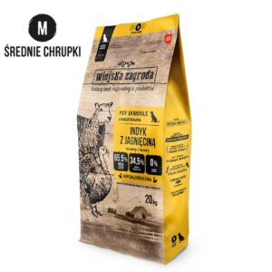 WIEJSKA ZAGRODA Kalakutiena su ėriena M – sausas šunų maistas – 20kg