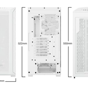 be quiet! Shadow Base 800 FX White „Midi Tower“ Balta - Image 2