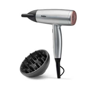 BaByliss Cosmos D580DE plaukų džiovintuvas 2100 W Pusiau blizgi plieno