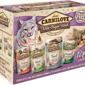 CarniLove Cat Wild Origin Fillets - drėgno kačių ėdalo - 12x85g