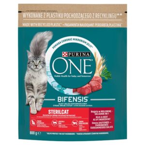 PURINA One Bifensis Sterilcat Beef - sausas kačių maistas - 800 g - Image 3