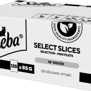 SHEBA Select Slices Poultry flavors - šlapias kačių maistas - 120 x 85g