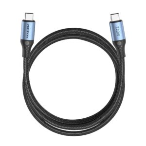 Vention USB 2.0 5A 240W 1,5 m JUODAS USB-C į C kabelis - Image 2
