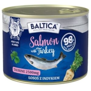 BALTICA Excellent Salmon with turkey - šlapias kačių maistas - 185g