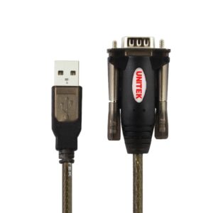 UNITEK Y-105 serijinis kabelis Juoda 1,5 m USB A tipo DB-9 - Image 2