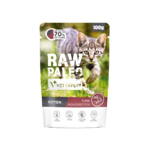VETEXPERT Raw Paleo Kitten Tuna - šlapias kačių maistas - 100g