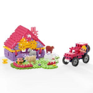 MARIOINEX Mini Waffle Farmer statybiniai blokai Žavus rančos modelis, 112 dalių - Image 2
