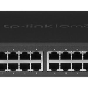 TP-Link Omada SG3428 tinklo komutatorius Valdomas L2/L3 Gigabit Ethernet (10/100/1000) 1U Juoda
