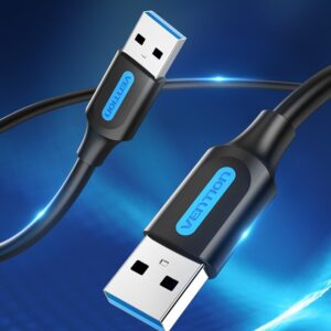 Vention CONBD USB kabelis USB 3.2 Gen 1 (3.1 Gen 1) 0,5 m USB A Juoda - Image 3