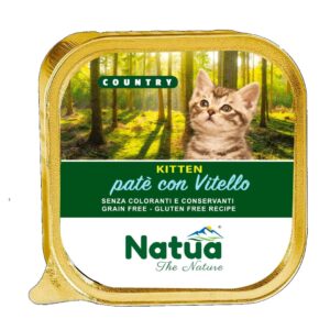 NATUA Country Kitten Veal - šlapias kačių maistas - 100g