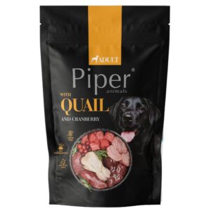 PIPER ANIMALS with quail and cranberries - drėgnas ėdalas šunims - 500g