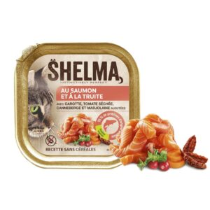 SHELMA Salmon and trout pate - šlapias kačių maistas - 100g - Image 3