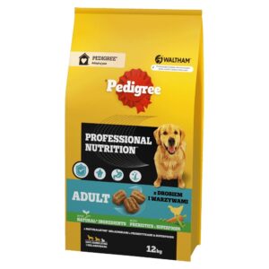 PEDIGREE Professional Nutrition Adult with poultry and vegetables, medium and large breeds - sausas maistas šunims - 12kg
