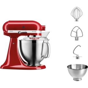 KitchenAid Artisan 5KSM185PS virtuvinis kombainas 300 W 4,8 L Raudona