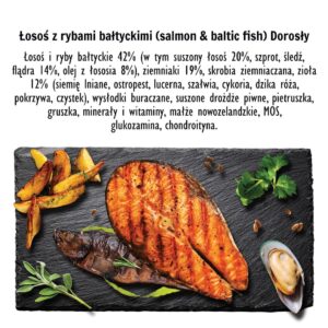 PAKA ZWIERZAKA Salmon with Baltic fish M- sausas maistas šunims - 1,5kg - Image 3