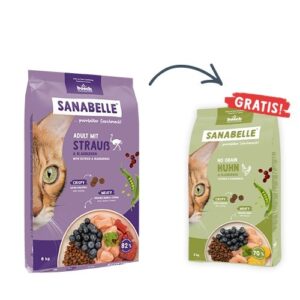 BOSCH Sanabelle Adult Ostrich & Blueberries - sausas kačių maistas - 2kg - Image 2