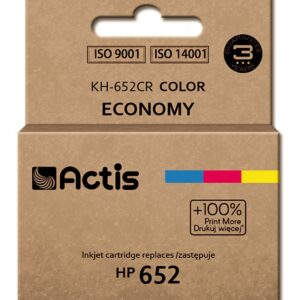 Actis KH-652CR rašalas (vietoj HP 652 F6V24AE; standartinis; 15 ml; spalvotas)
