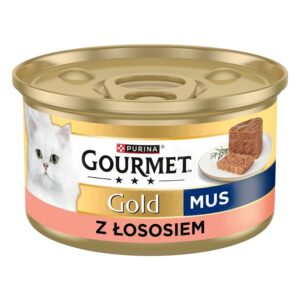 PURINA Gourmet Gold Mousse with salmon - šlapias kačių maistas - 85g