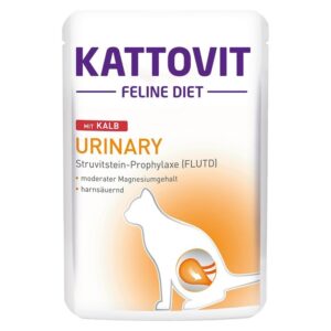 KATTOVIT Feline Diet Urinary Veal - šlapias kačių maistas - 85g