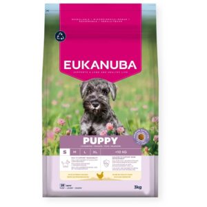 EUKANUBA Puppy Small Rich in chicken - sausas maistas šunims - 3kg