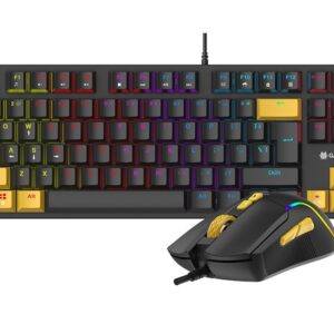 Tracer HORNET 87 klaviatūra Pelė įskaityta Žaidimams USB QWERTY Anglų Juoda, Geltona - Image 2