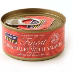 FISH4CATS  Tuna fillet with salmon - šlapias kačių maistas - 70g