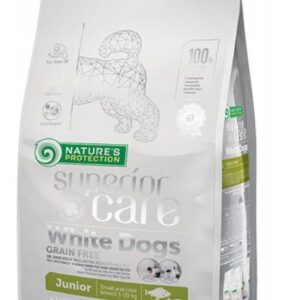 NATURE'S PROTECTION Superior Care White Dogs Grain Free Junior Small Białoryba - sausas maistas šuniukams - 1,5 kg