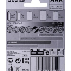 Maxell Battery Alkaline LR-03 AAA 4-Pack Vienkartinė baterija Šarminis - Image 2
