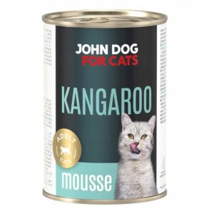 JOHN DOG For cats Kangaroo Mousse - šlapias kačių maistas - 400g - Image 1