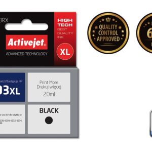 Activejet AH-303BRX rašalas (pakaitinis HP 303XL T6N04AE; Premium; 20 ml; juodas) - Image 2