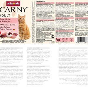 ANIMONDA Carny Adult Turkey, chicken and shrimp - šlapias kačių maistas - 400g - Image 2