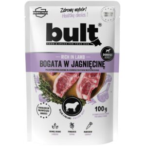 BULT Rich in lamb - drėgnas ėdalas šunims - 100g