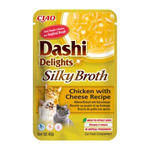 INABA CAT Dashi Delights Silky Broth Chicken with Cheese - skanėstas katėms - 40g