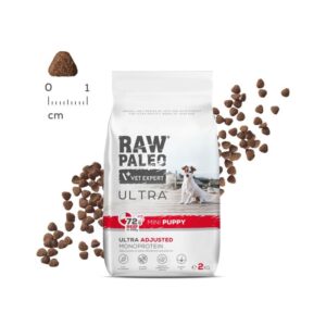 RAW PALEO Ultra Mini Puppy Beef - sausas maistas mažų veislių šuniukams - 2 kg