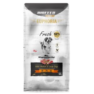 EUPHORIA Fresh Adult Pork with goose M/L - sausas maistas šunims - 50g