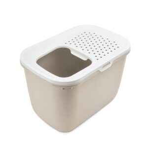 SAVIC HOP Kavos Spalvos su Balta Dangčiu – Kačių Tualetas – 58,5x39x39,5 cm – 1 vnt. - Image 3