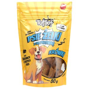 TUF TUF Psie żelki - pork fudge - skanėstas šuniui - 80g