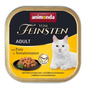 ANIMONDA Vom Feinsten Adult Turkey in tomato sauce - šlapias kačių maistas - 100g