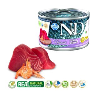 FARMINA N&D Cat Natural Tuna&Shrimp - drėgnas kačių ėdalas - 140 g - Image 2