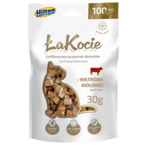 HILTON ŁaKocie Freeze dried beef liver - skanėstas katėms - 30g
