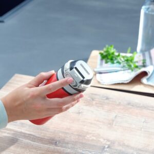 Leifheit 03245 kelioninis puodelis 350 ml Juoda, Raudona Nerūdijančiojo plieno - Image 2