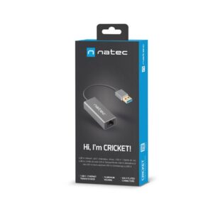 NATEC TINKLO KORTELĖ CRICKET USB 3.0 1X RJ45 - Image 2