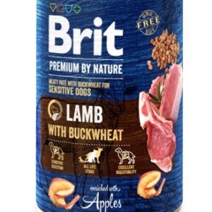 BRIT Premium by Nature Lamb with buckwheat -  šlapias maistas šunims - 400g