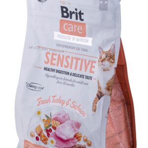 BRIT Care Grain-Free Sensitive Turkey&Salmon - sausas kačių maistas - 400 g