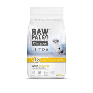 VET EXPERT RAW PALEO Ultra Medium&Large Puppy Turkey - sausas maistas šuniukams - 10 kg