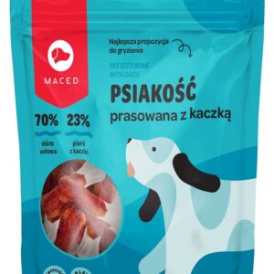 MACED Pressed bone with duck - šunų kramtukas - 500g