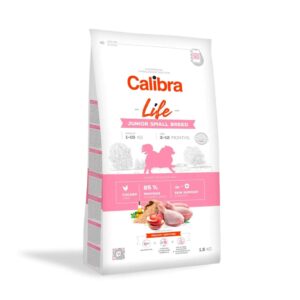 CALIBRA Dog Life Junior Small Breed Chicken - sausas maistas šunims - 1,5kg