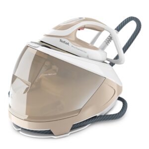 Tefal Pro Express Eco GV9E22E0 lygintuvas su garų generatoriumi 2200 W 1,8 L Durilium AirGlide Autoclean soleplate Rusvai gelsvas, Balta
